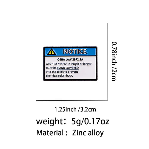 OSHA LAW 2972.3A Pin