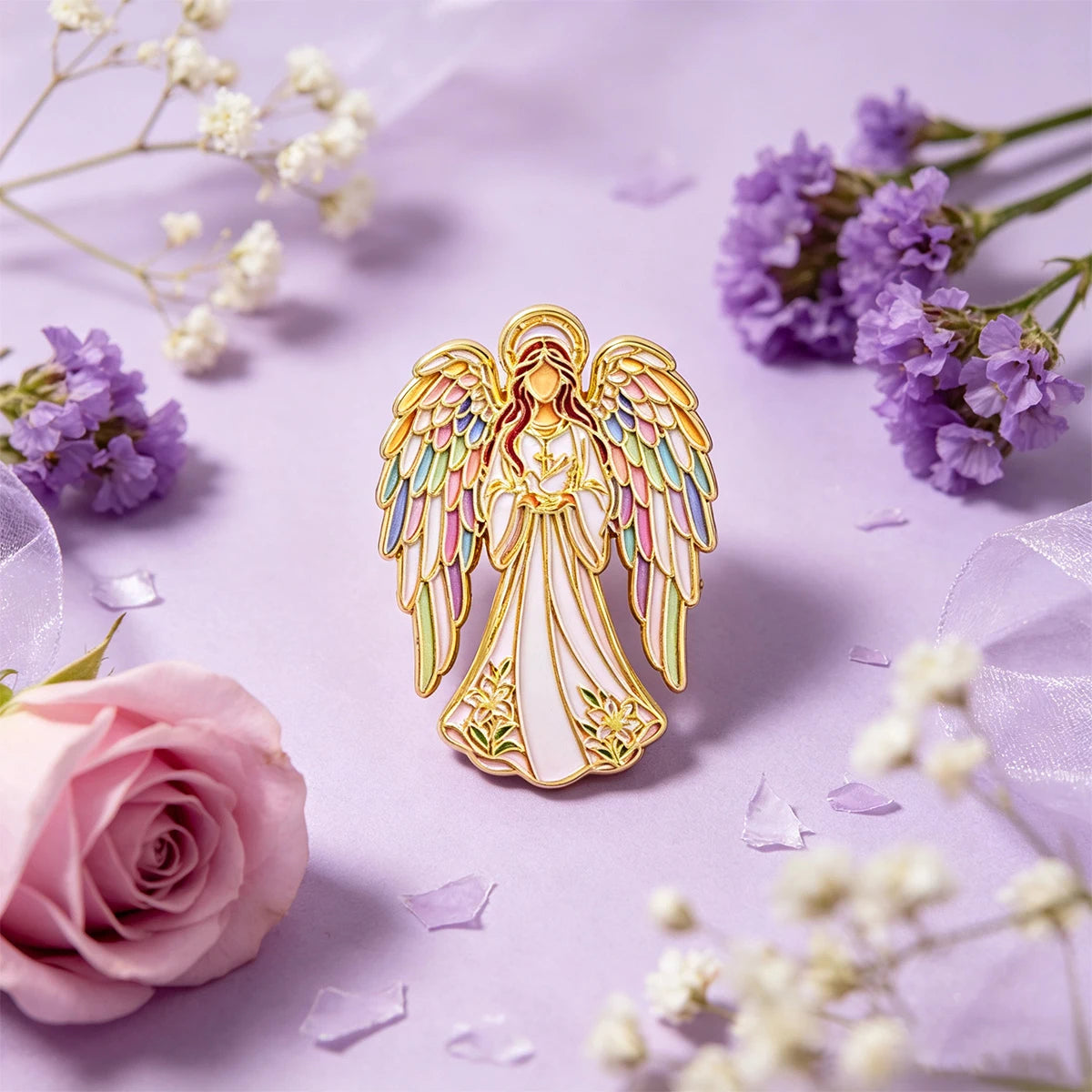 Angel Enamel Pin Cartoon Brooch Lapel Pins Badge on Backpack Clothing Accessories Fashion Jewelry Friends Gifts