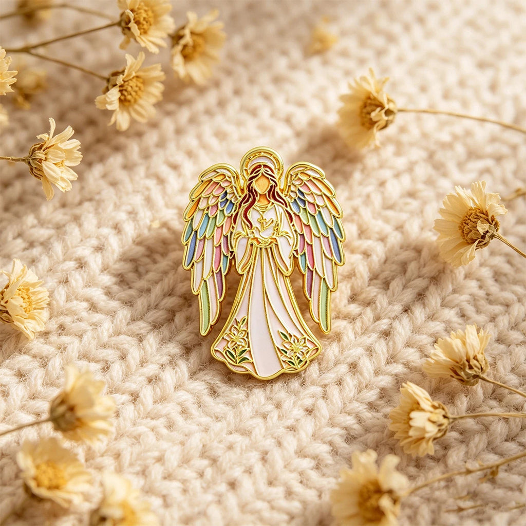 Angel Enamel Pin Cartoon Brooch Lapel Pins Badge on Backpack Clothing Accessories Fashion Jewelry Friends Gifts