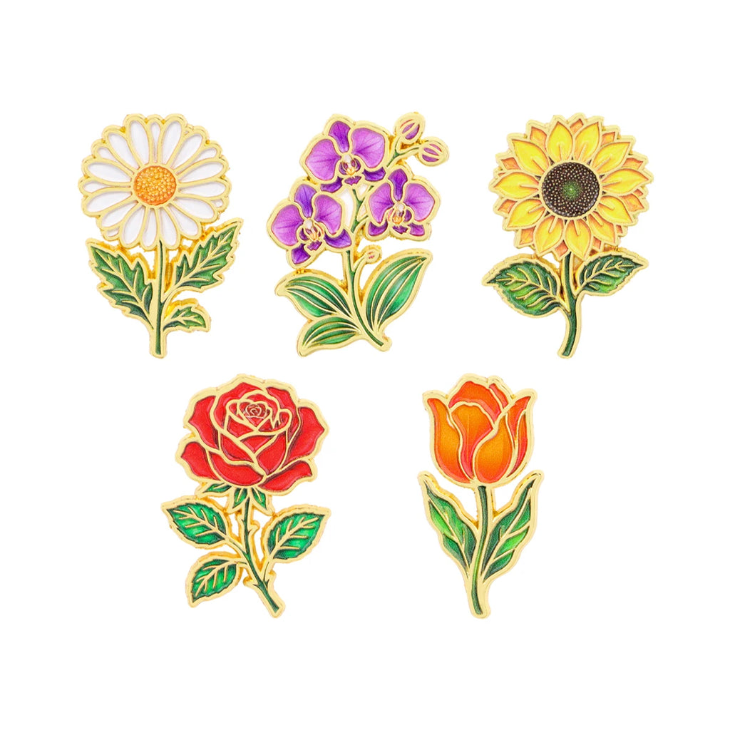Botanical Flower Pins