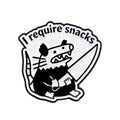 I Require Snacks Pirate Rat Pin