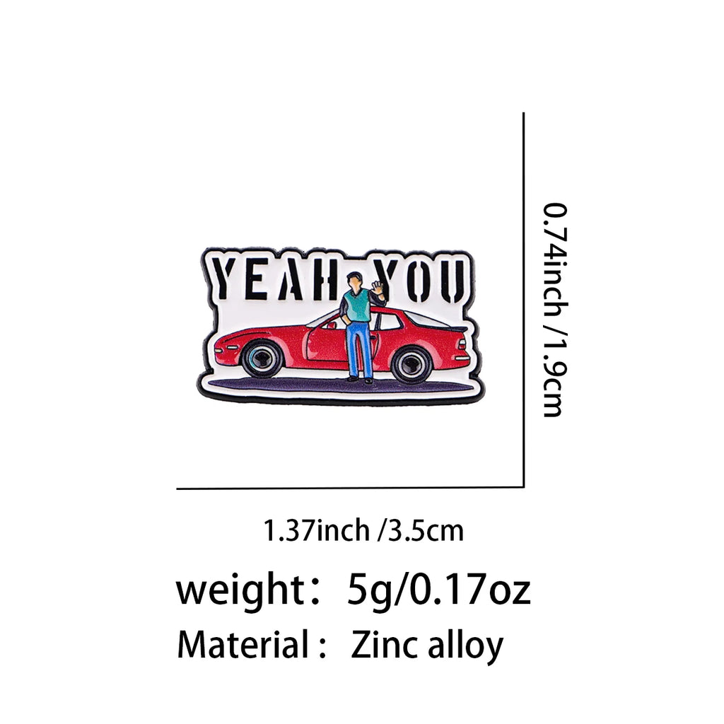 "YEAH YOU " Jake Ryan Sixteen Candles Pin