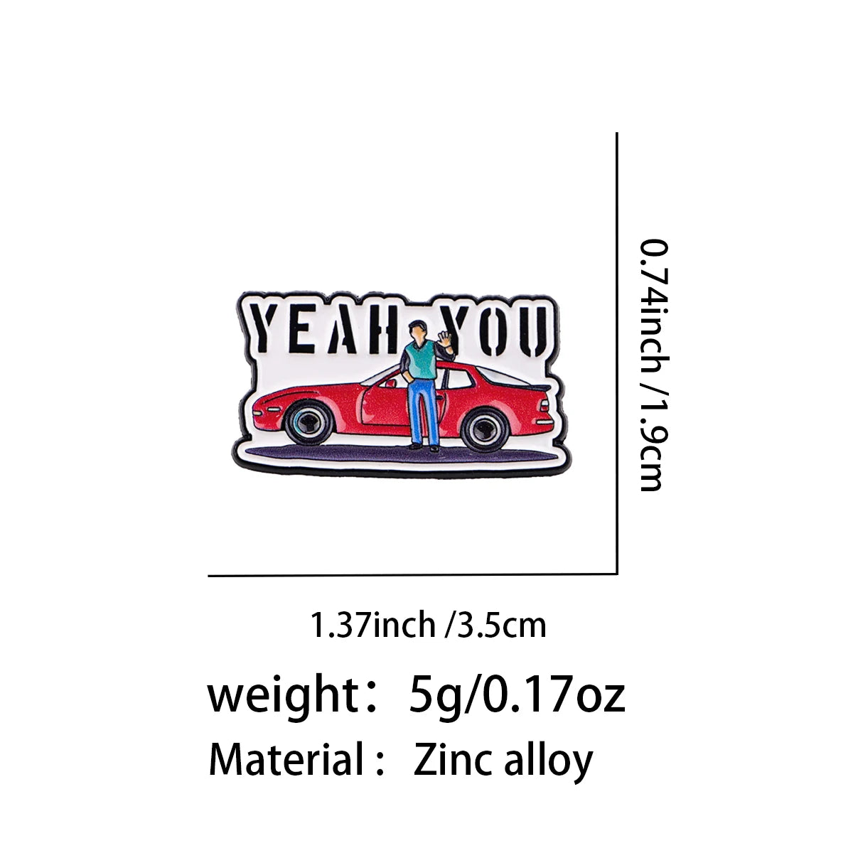 "YEAH YOU " Jake Ryan Sixteen Candles Pin