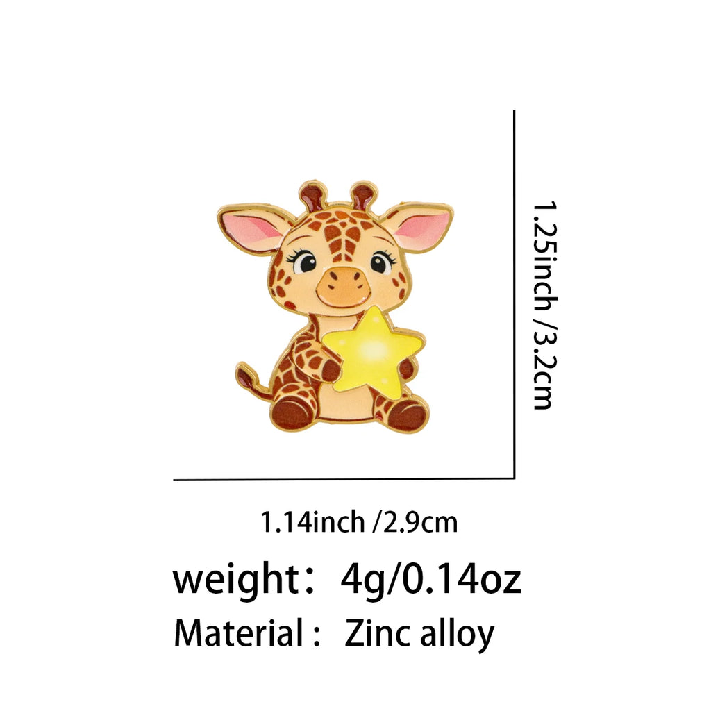 Girafe Star Pin
