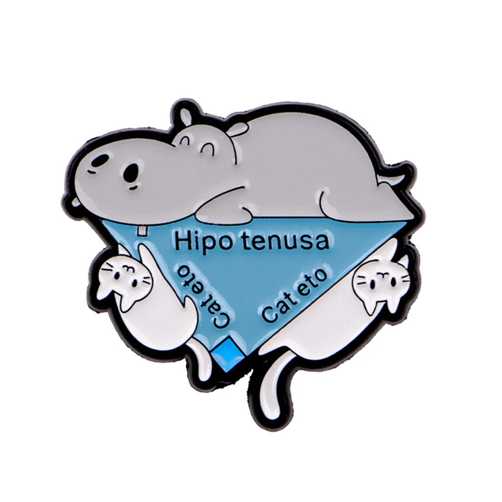 Hipo tenusa y Cat Eto Triangle Math Pin