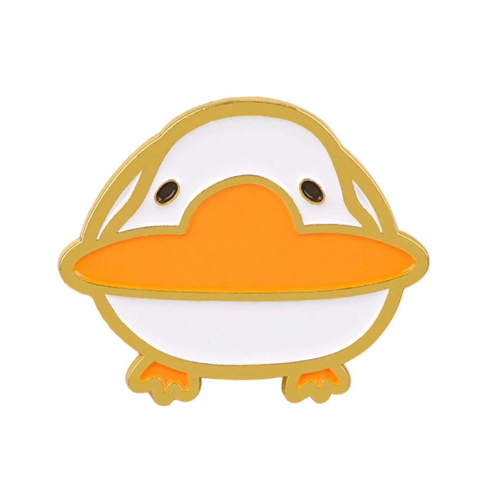 Round White Duck Pin
