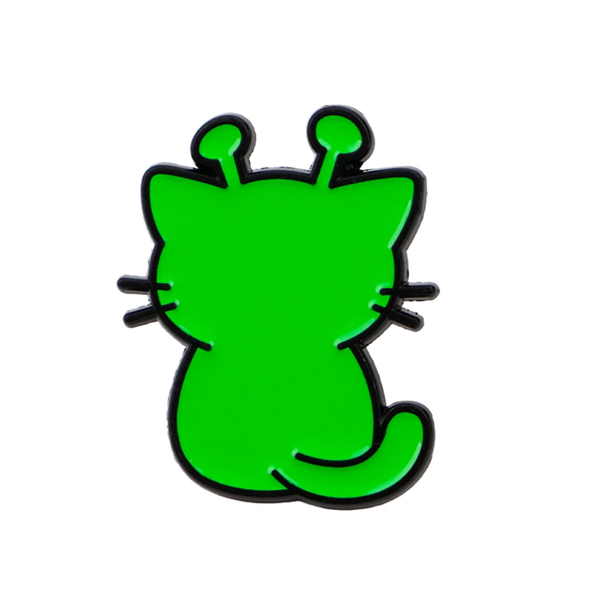 Green Alien Cat Pins