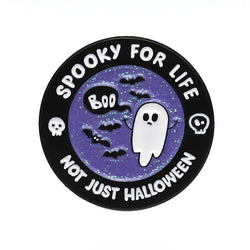 Spooky for Life Ghost Pin