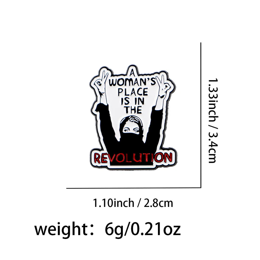 Feminist Enamel Pin Women’s Rights Brooch Pines Lapel Pins Badge on Backpack Clothing Accessories Fashion Jewelry