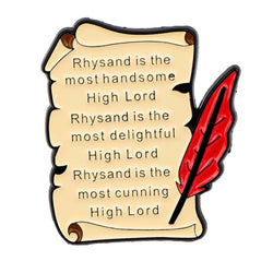 ACOTAR Letters Enamel Pin 1 / MULTI