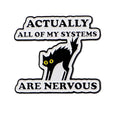 Funny Cat Lapel Pins for Backpacks Mental Health Awareness Brooches for Women Enamel Pin Sarcastic Jewelry Accessories