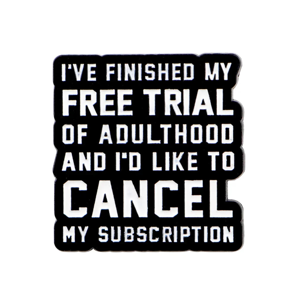 ’Adulthood ’Enamel Pin Humor Quotes Brooch Pines Lapel Pins Badge on Backpack Clothing Accessories Funny Jewelry