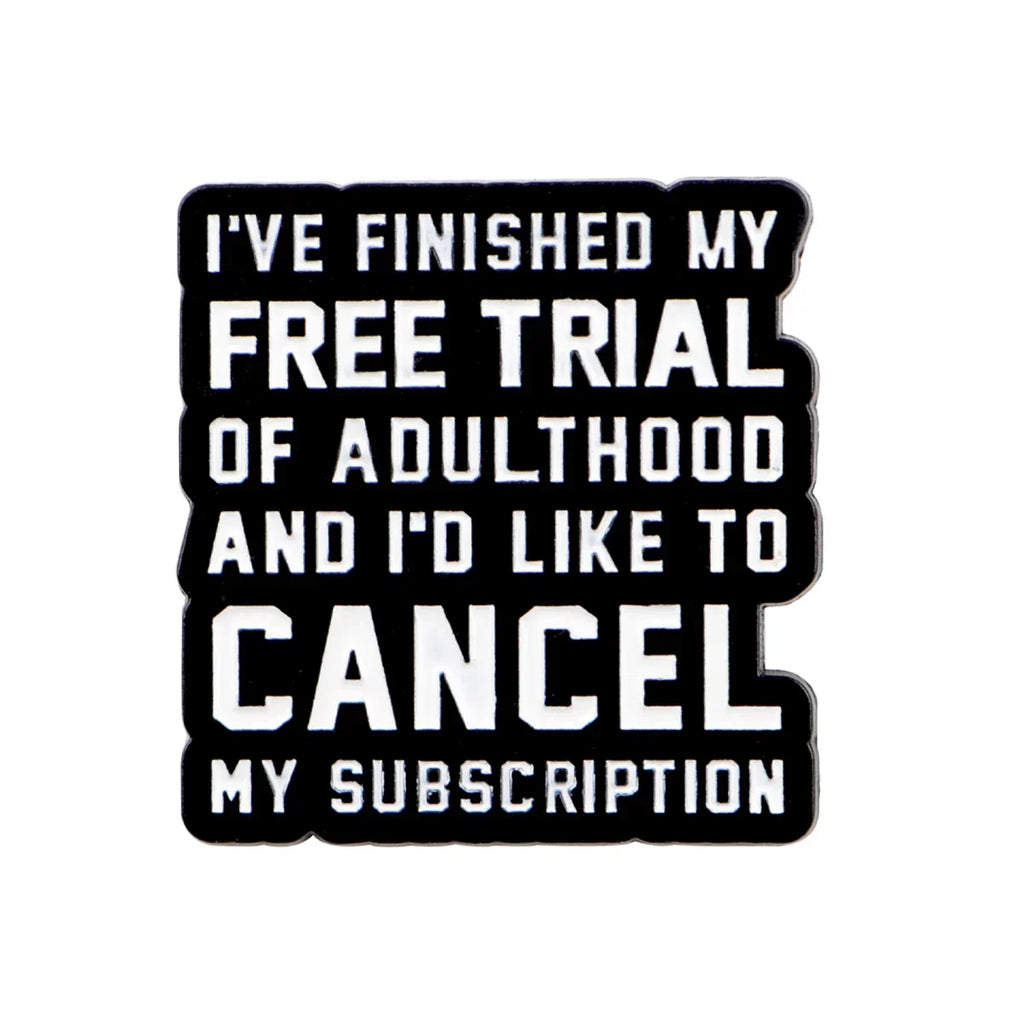 ’Adulthood ’Enamel Pin Humor Quotes Brooch Pines Lapel Pins Badge on Backpack Clothing Accessories Funny Jewelry