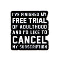’Adulthood ’Enamel Pin Humor Quotes Brooch Pines Lapel Pins Badge on Backpack Clothing Accessories Funny Jewelry