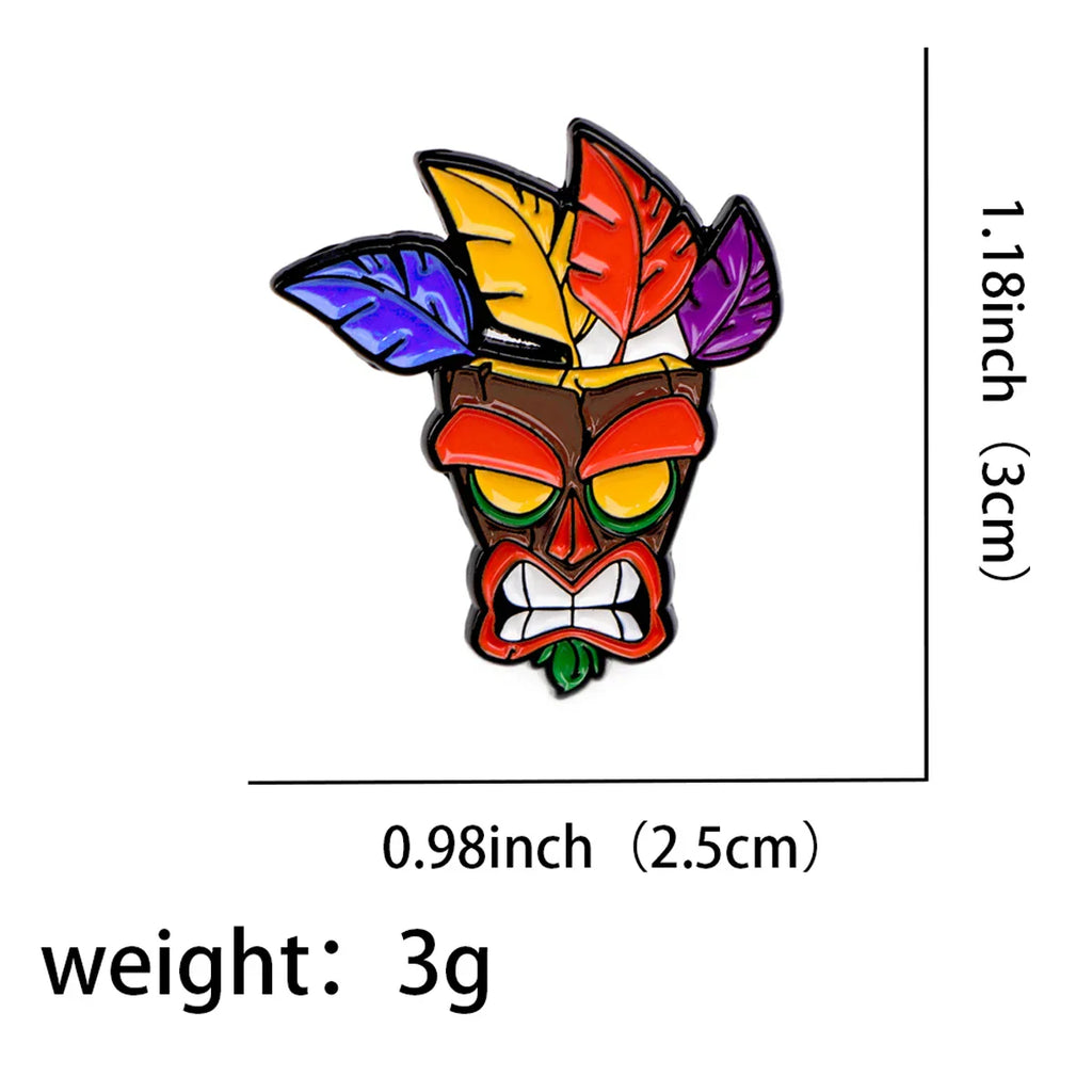 Aku Aku Enamel Pin 1