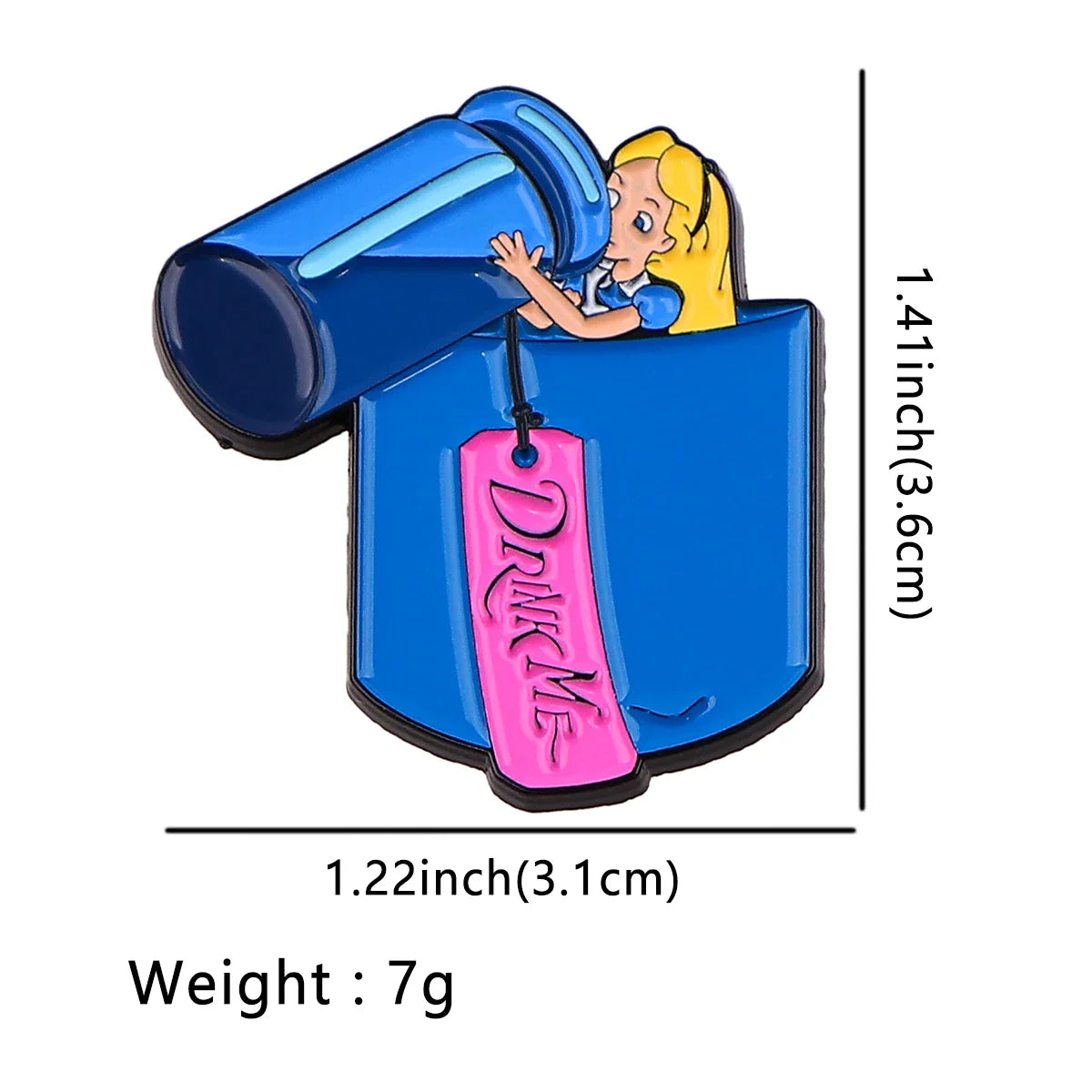 Alice Drink Me Enamel Pin 1
