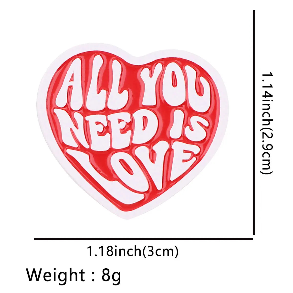 ALL YOU NEED IS LOVE Enamel Pin 1