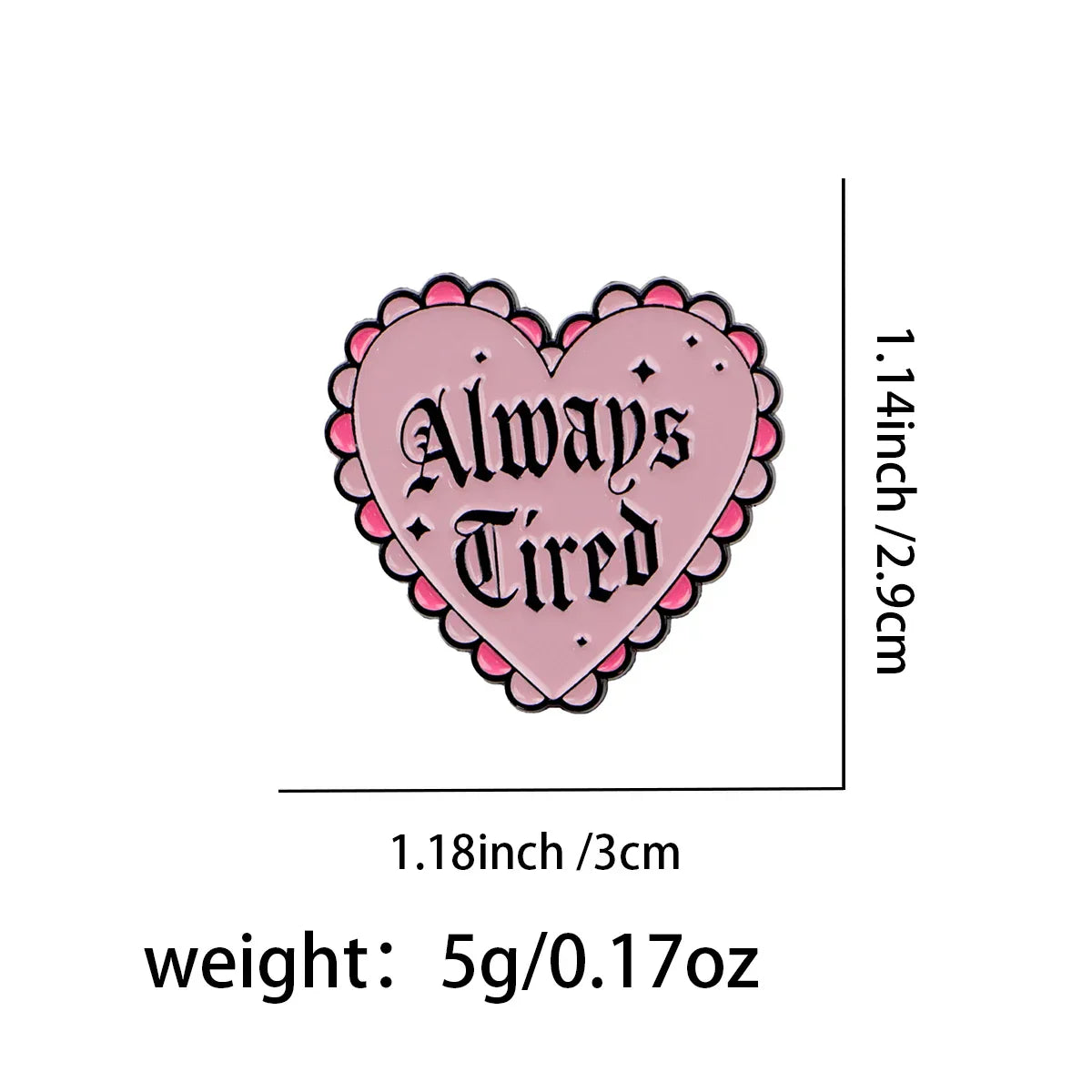 Love Quotes Enamel Pin Saying Brooch Pines Lapel Pins Badge on Backpack Clothing Accessories Heart Jewelry Friends