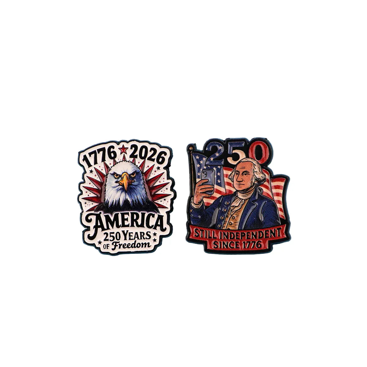 American Flag Lapel Pins for Backpacks Brooches for Women Enamel Pin Fashion Jewelry Accessories 250th Anniversary Gift