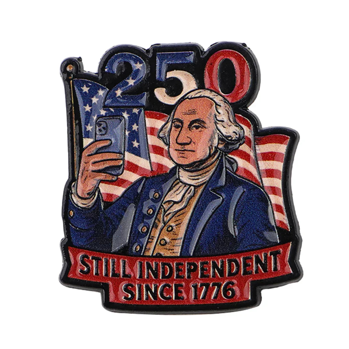 American Flag Lapel Pins for Backpacks Brooches for Women Enamel Pin Fashion Jewelry Accessories 250th Anniversary Gift