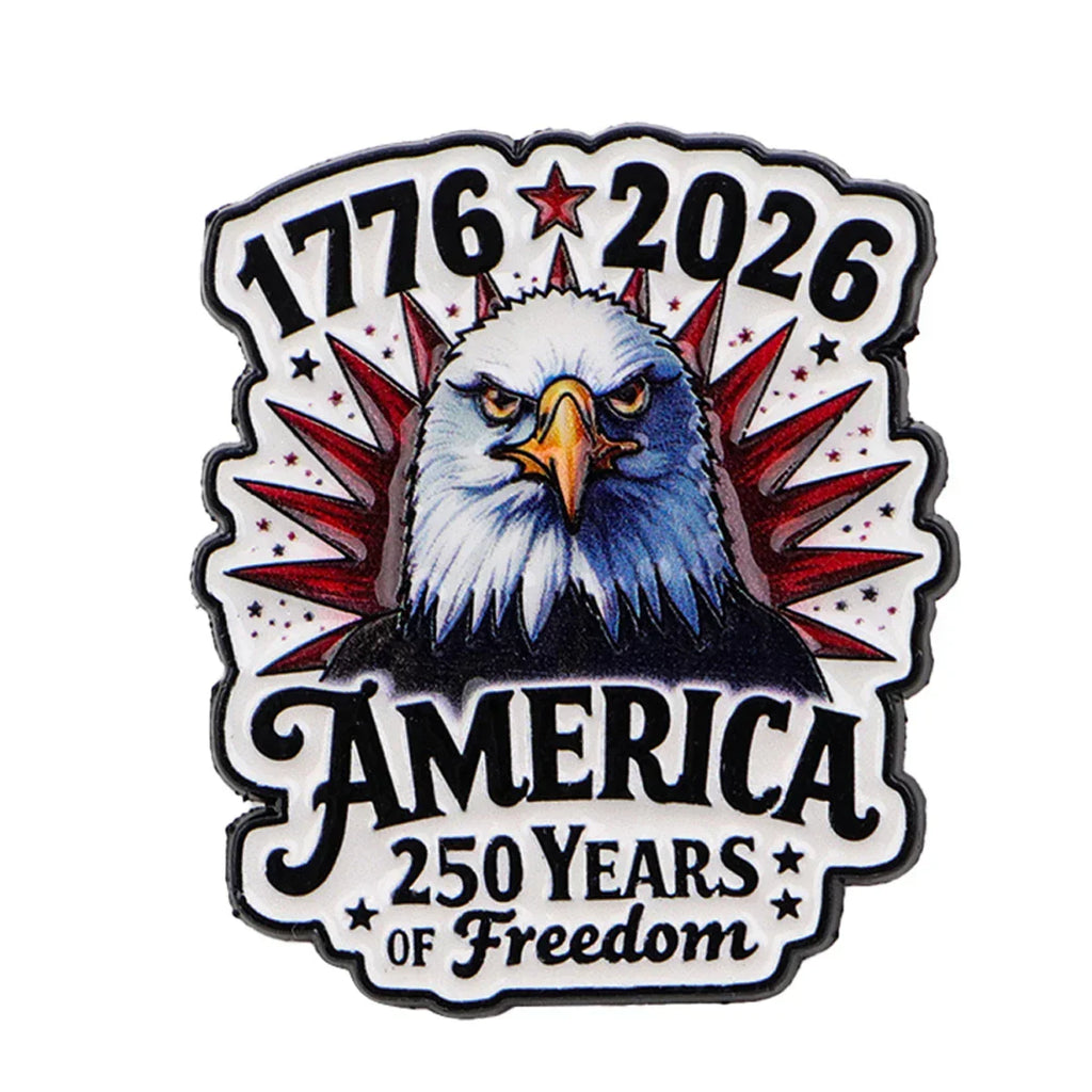 American Flag Lapel Pins for Backpacks Brooches for Women Enamel Pin Fashion Jewelry Accessories 250th Anniversary Gift