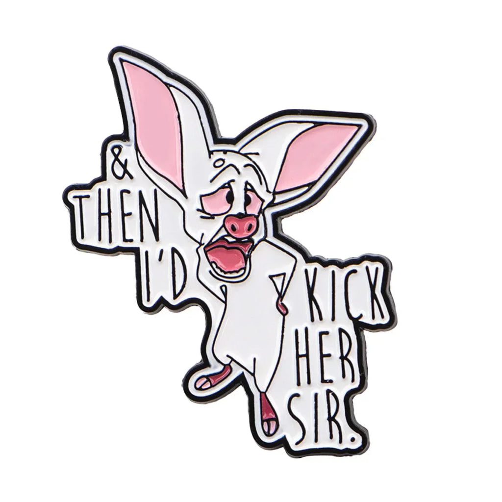 Funny Bat Lapel Pins for Backpacks Funny Quotes Brooches for Women Enamel Pin Fashion Jewelry Accessories Friends Gift