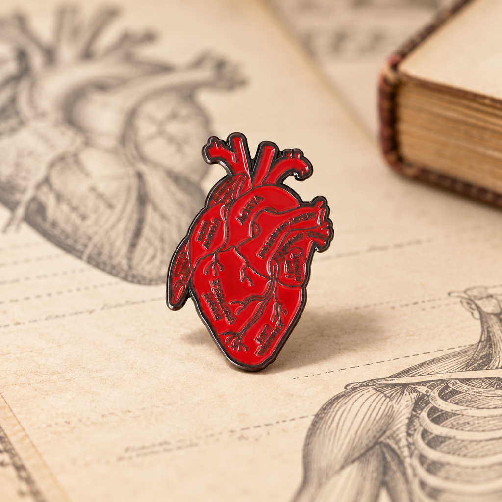 Anatomy Organs Pin — styled product photo