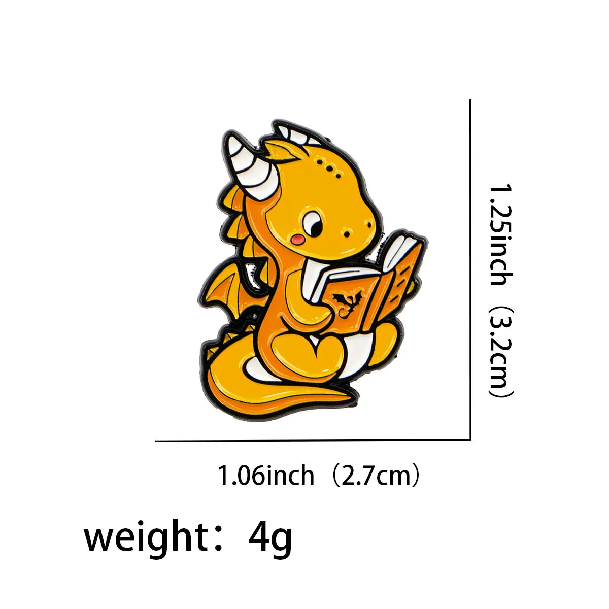 Andarna Reading a Book Enamel Pin 1