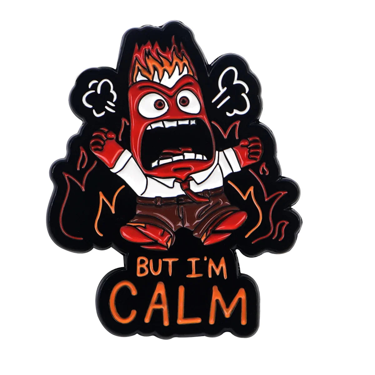 Anger Angry Enamel Pin 1