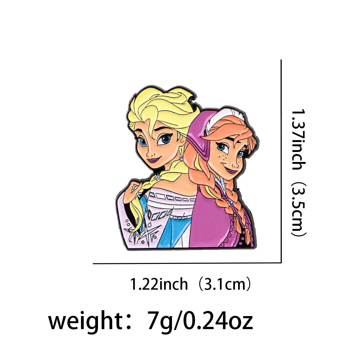 Anna and Elsa Enamel Pin 1