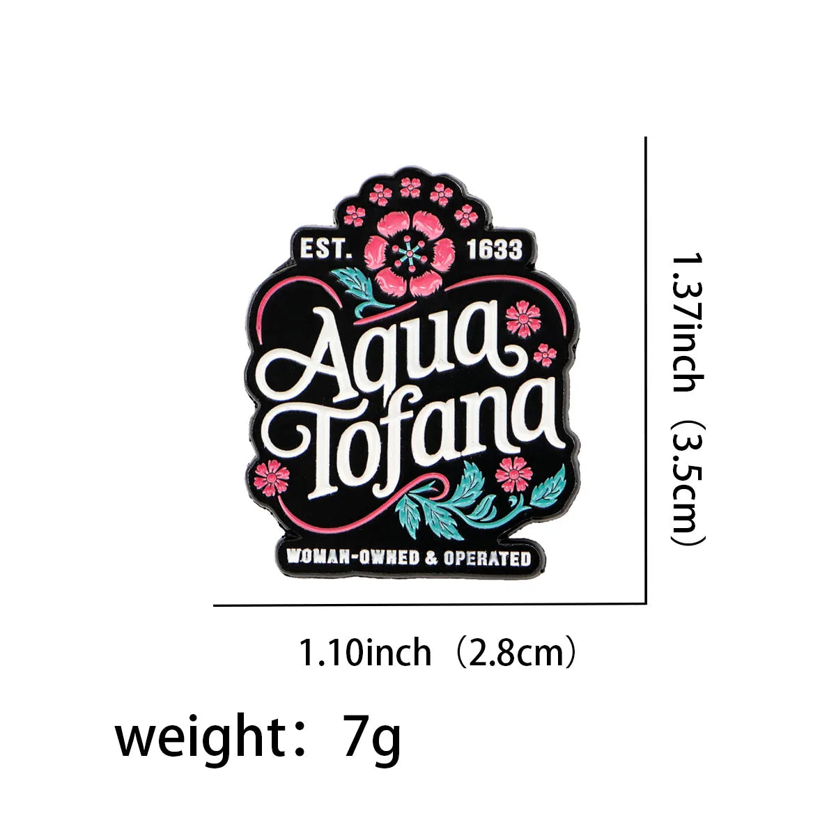 Aqua Tofana Enamel Pin 1