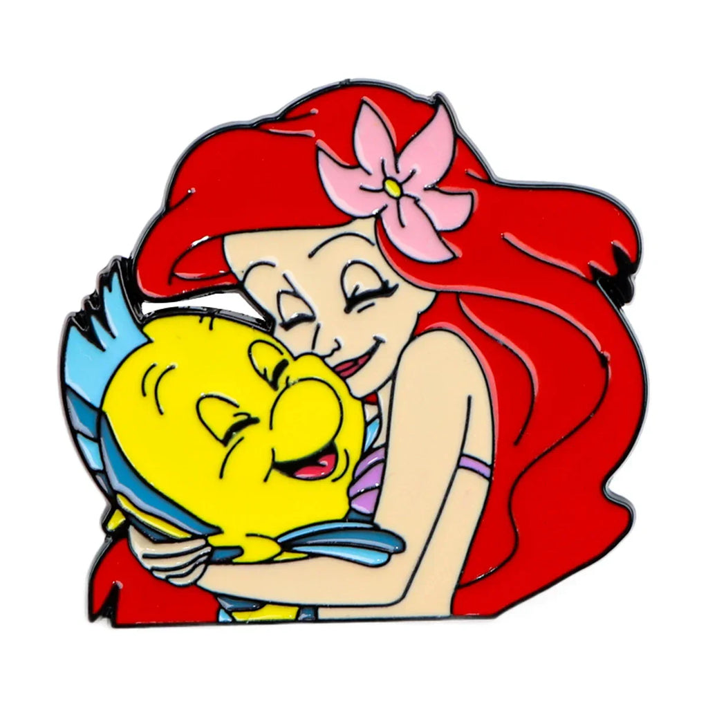 Ariel and Flounder Enamel Pin 1