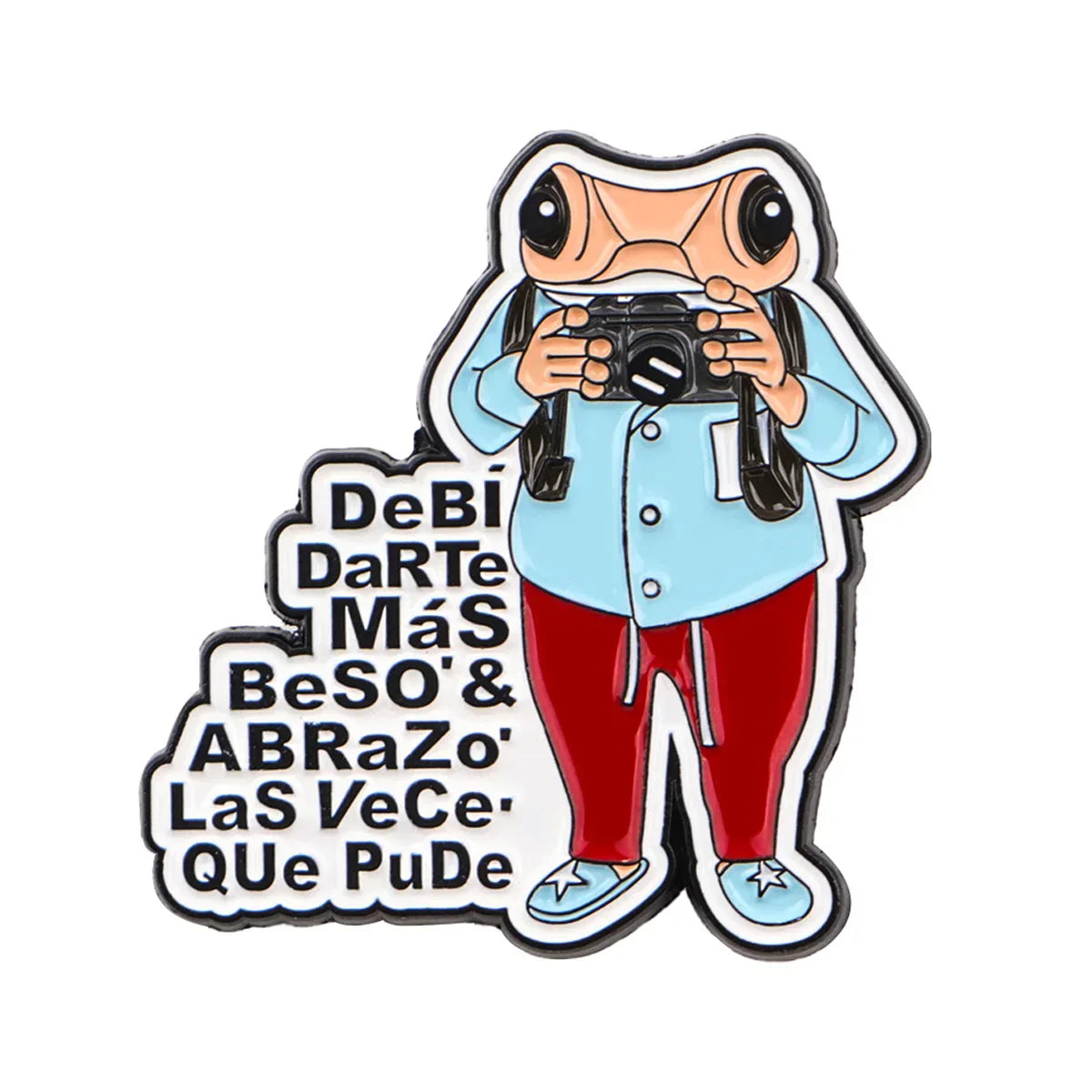 Vintage Camera & Frog Enamel Pin Quote Brooch Pines Lapel Pins Badge on Backpack Clothing Accessories Funny Jewelry