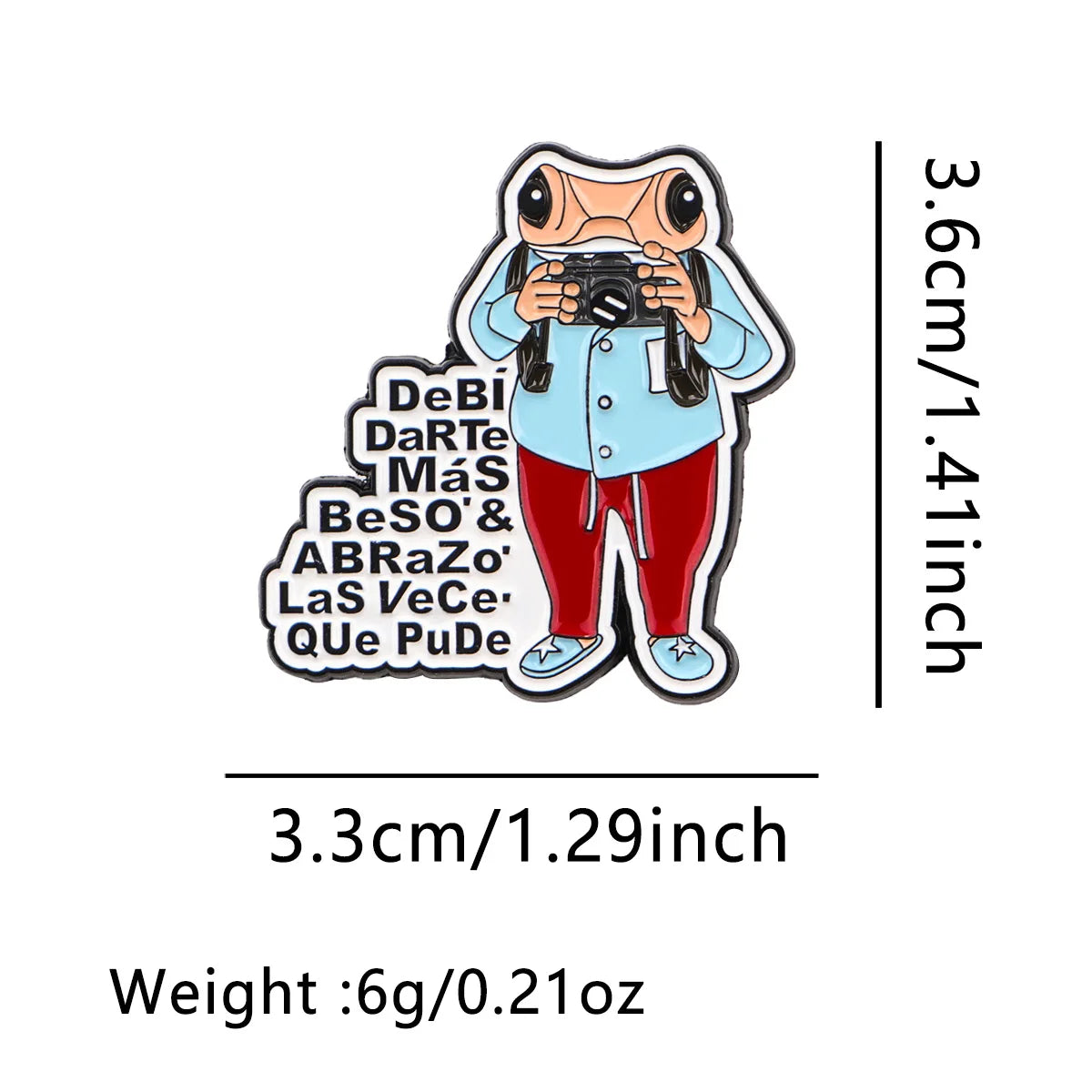 Vintage Camera & Frog Enamel Pin Quote Brooch Pines Lapel Pins Badge on Backpack Clothing Accessories Funny Jewelry