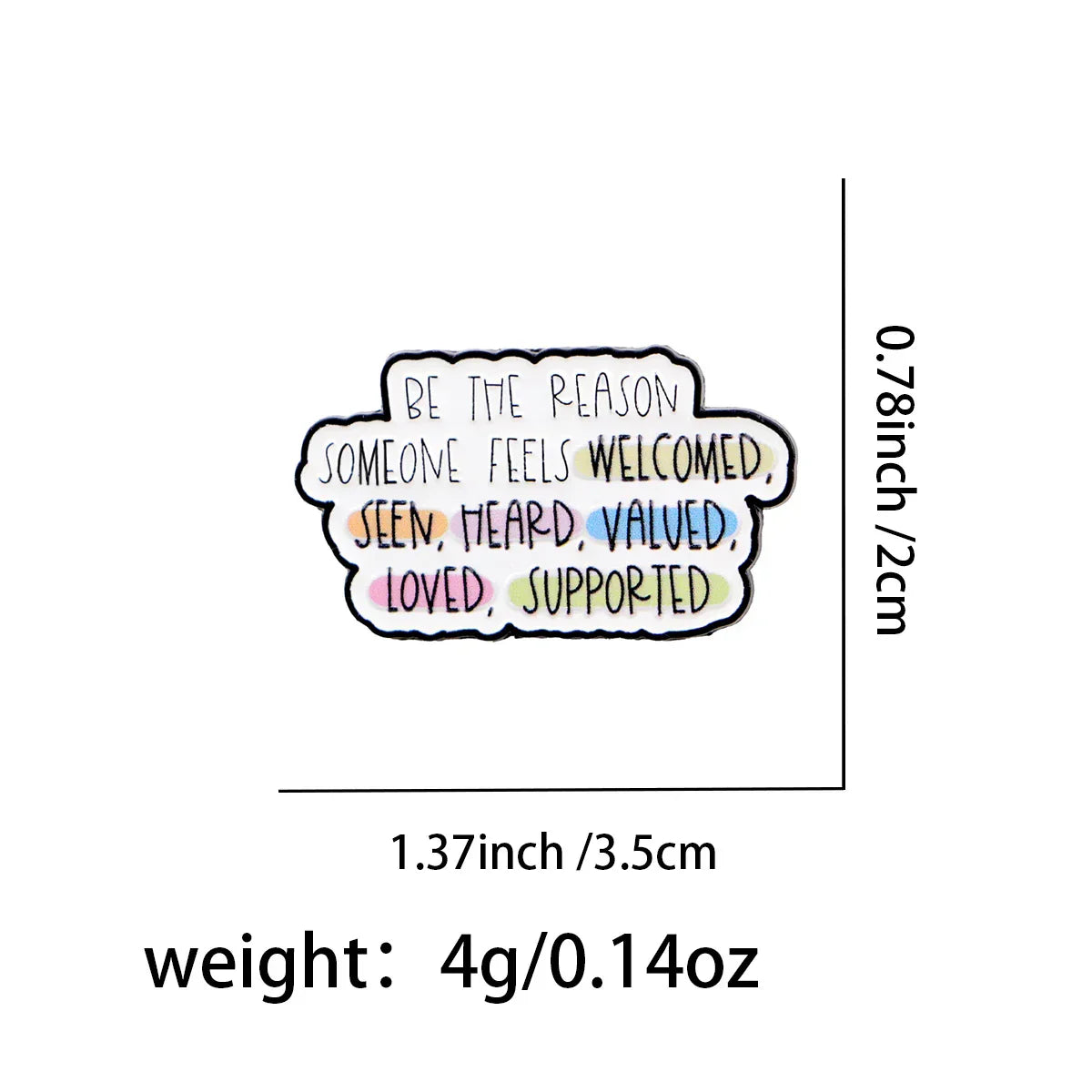 ’BE THE REASON’ Enamel Pin Quotes Brooch Pines Lapel Pins Badge on Backpack Clothing Accessories Fashion Jewelry