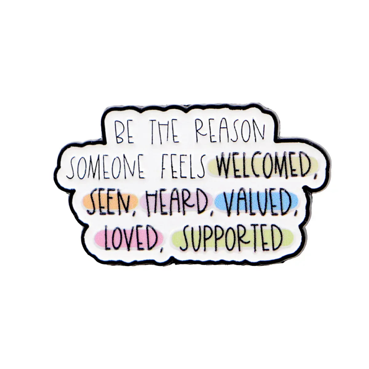 ’BE THE REASON’ Enamel Pin Quotes Brooch Pines Lapel Pins Badge on Backpack Clothing Accessories Fashion Jewelry