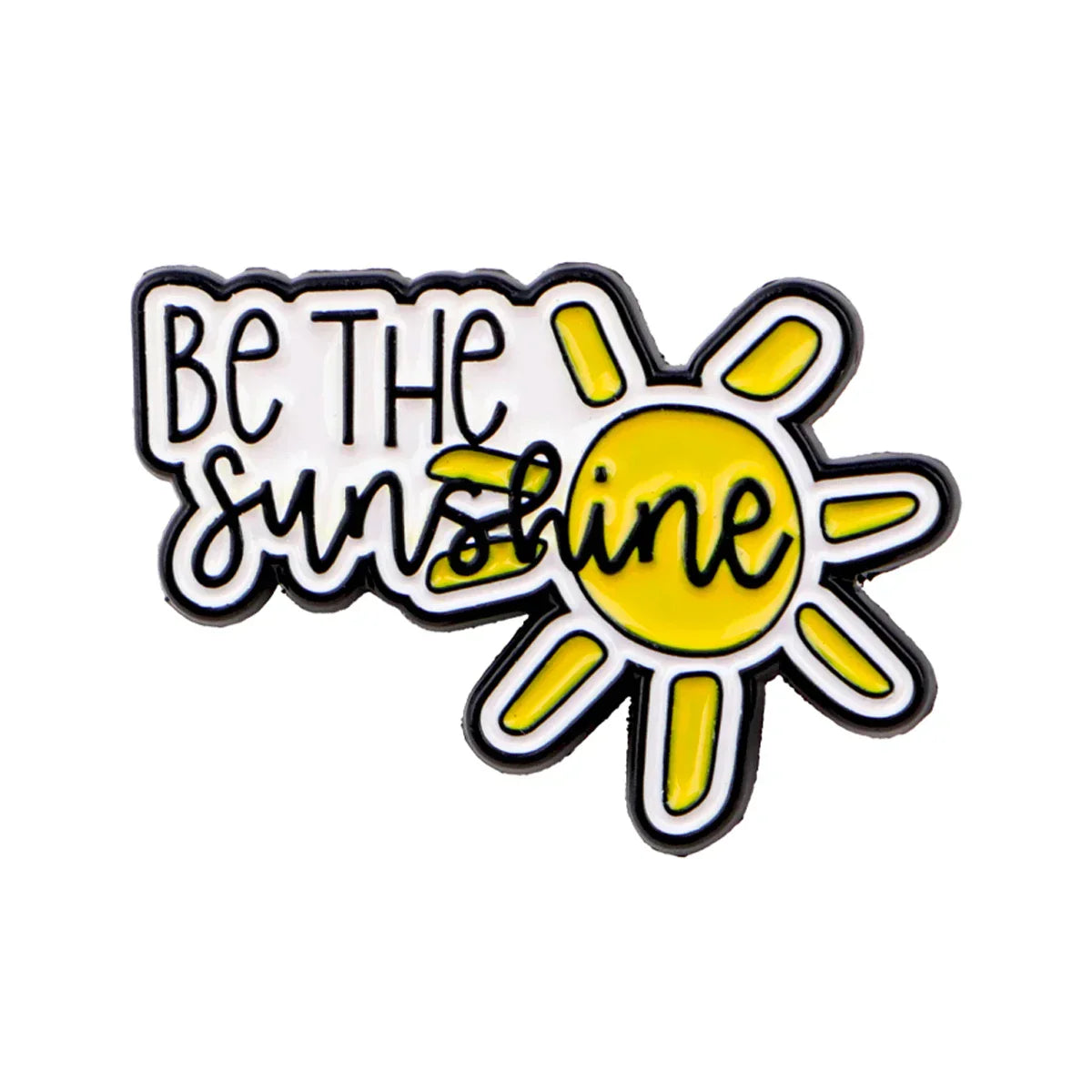 Sunshine Enamel Pin Sun Brooch Pines Lapel Pins Badge on Backpack Clothing Accessories Inspiring Jewelry Friends Gifts