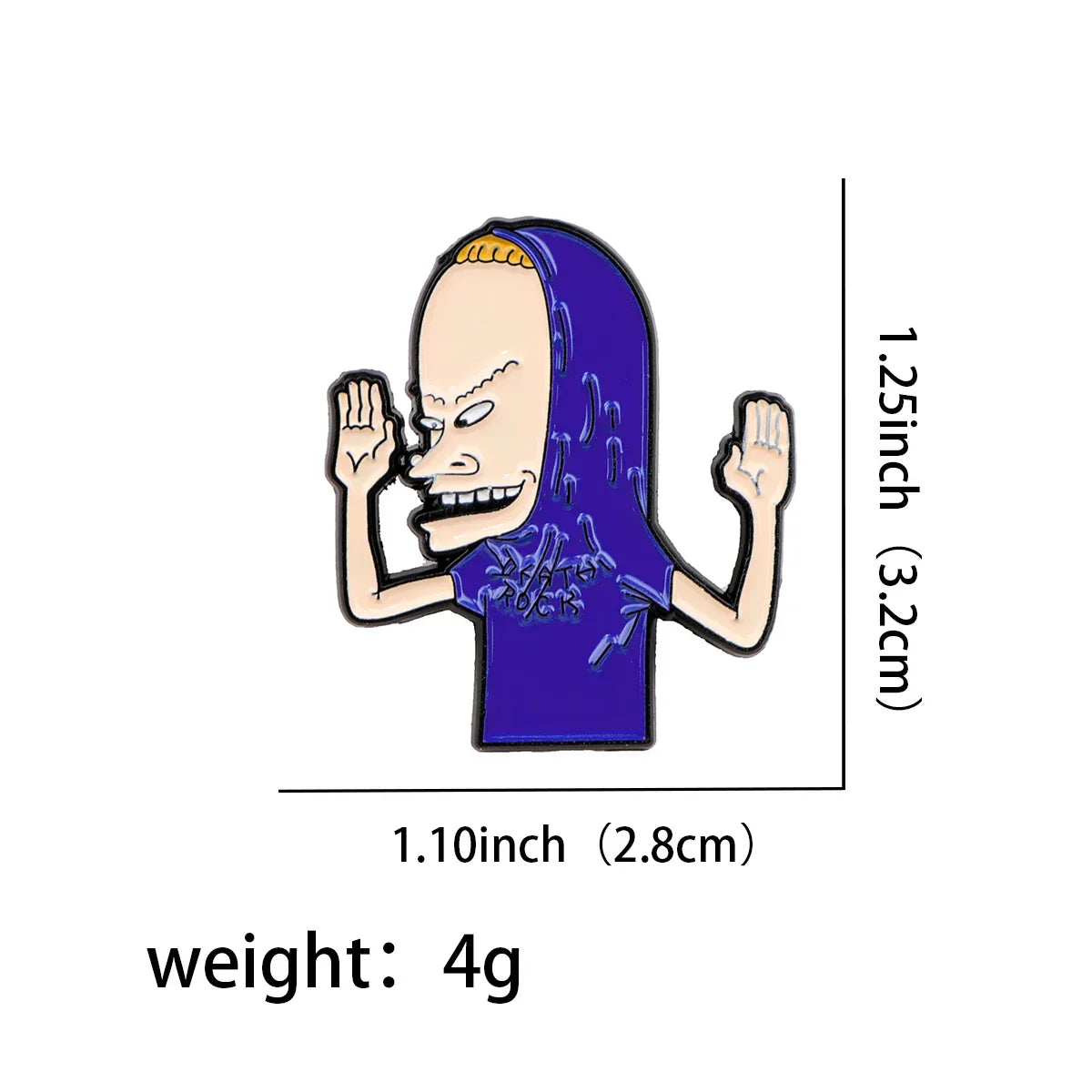 Beavis Butthead Enamel Pin 1 / MULTI