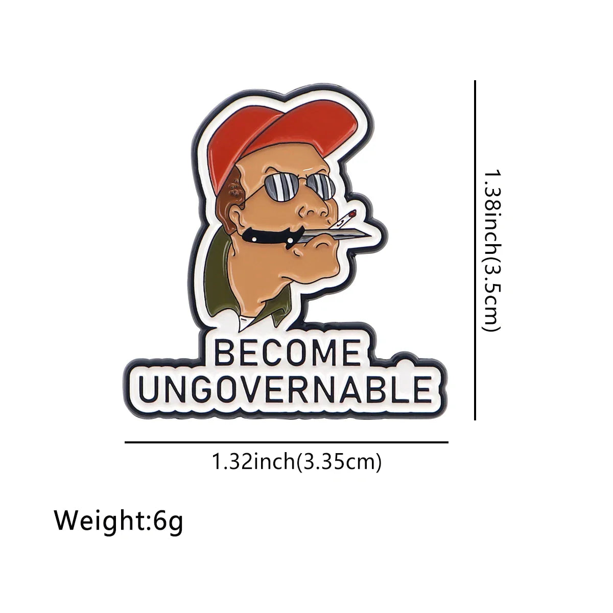 Becom Ungovernable Enamel Pin 1