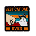BEST CAT DAD Enamel Pin Cute Brooch Pines Lapel Pins Badge on Backpack Clothing Accessories Animal Jewelry Friends