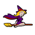 Funny Witch Enamel Pin Cartoon Brooch Pines Lapel Pins Badge on Backpack Clothing Accessories Fashion Jewelry Hloliday