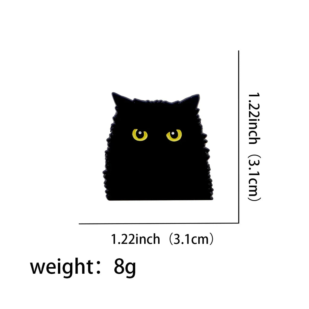Black Cat Enamel Pin 1
