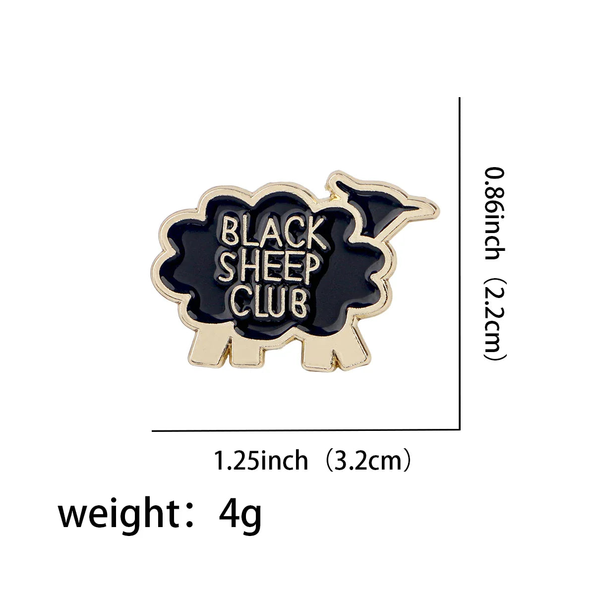 Black Sheep Club Enamel Pin 1