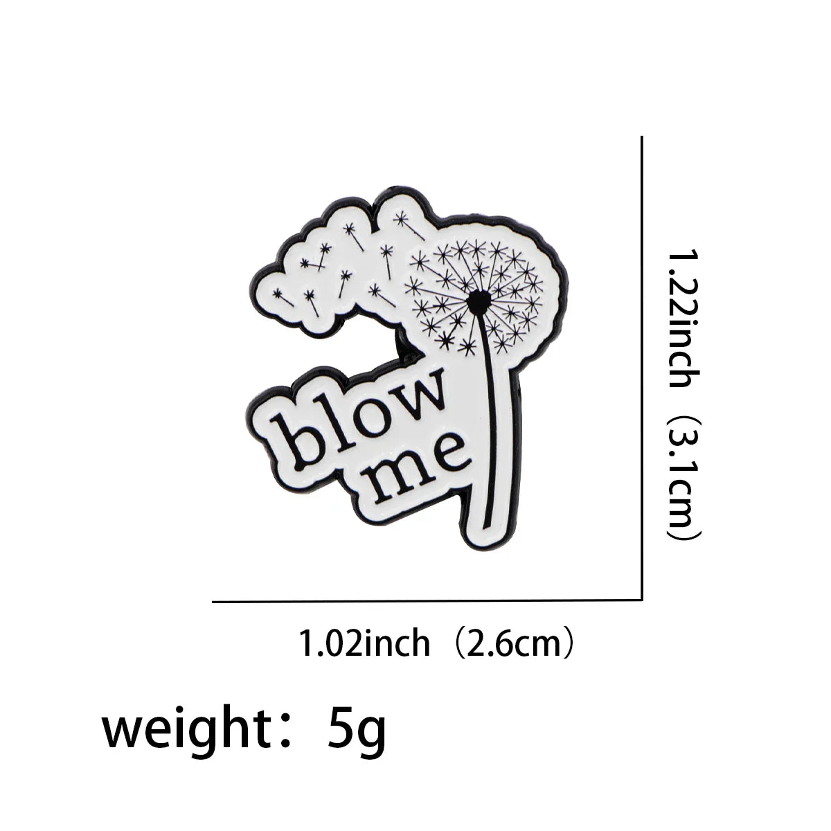 Blow Me Flower Enamel Pin 1 / MULTI