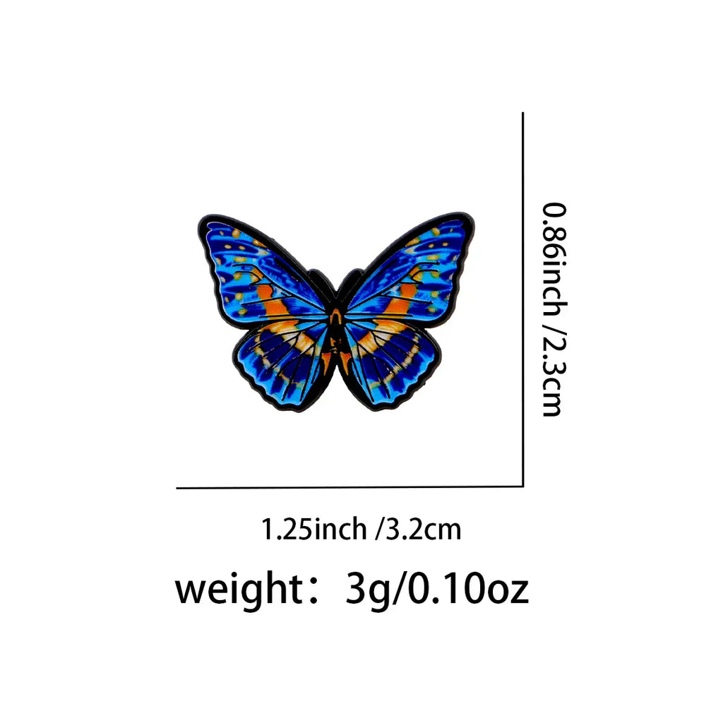 Butterfly Enamel Pin Vintage Minimalist Brooch Pines Lapel Pins Badge on Backpack Clothing Accessories Fashion Jewelry