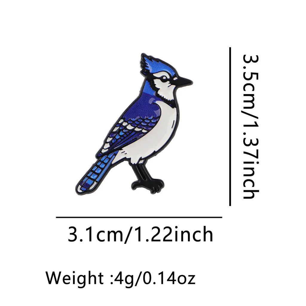 Cute Blue Bird Enamel Pin Cartoon Brooch Pines Lapel Pins Badge on Backpack Clothing Accessories Fashion Jewelry