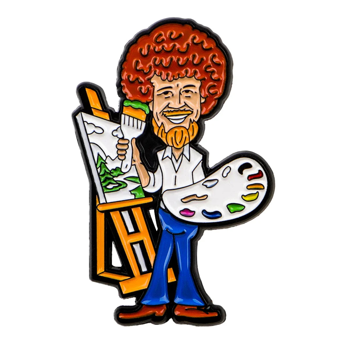Bob Ross Enamel Pin 1