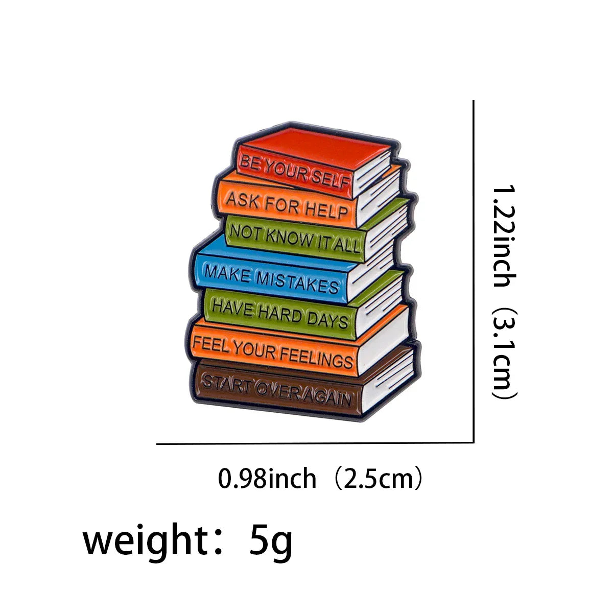 Book Lovers Enamel Pin 1