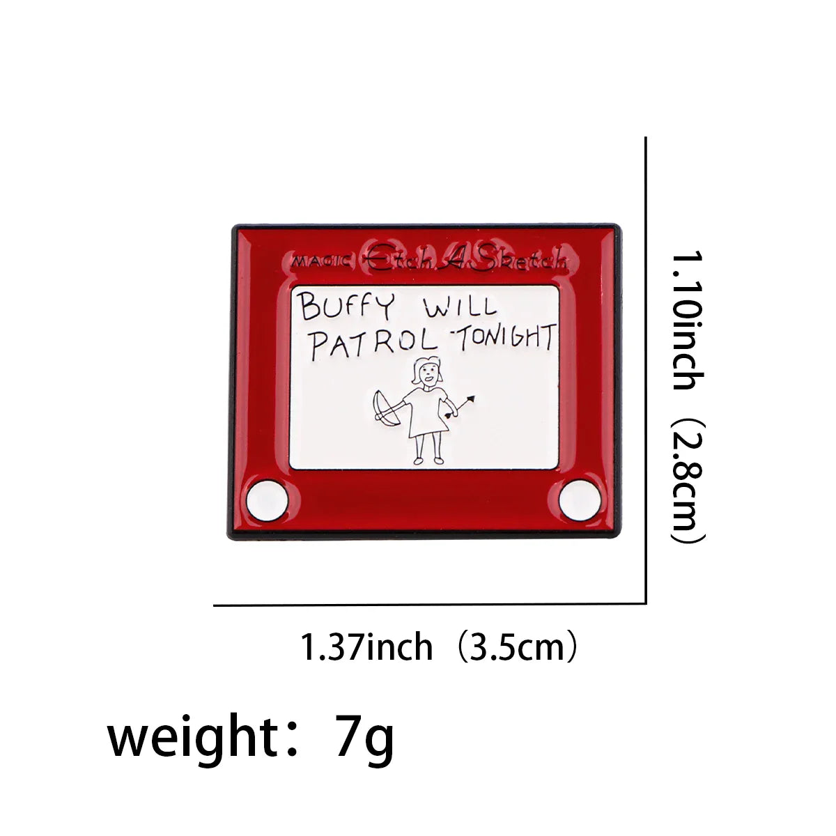 Buffy Will Patrol Tonight Enamel Pin 1 / 1