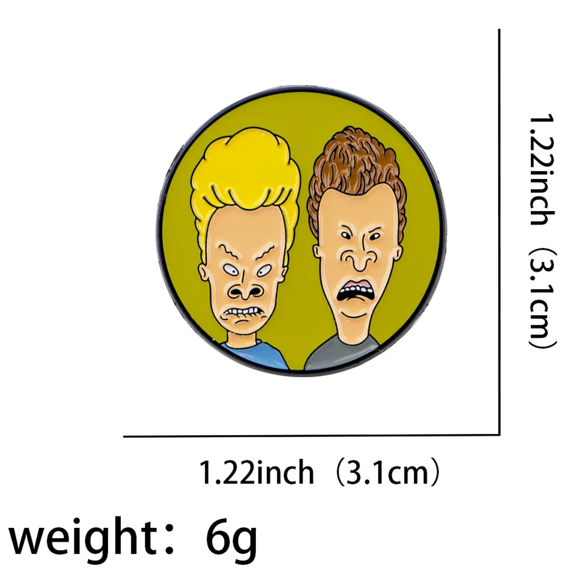 Butt Head Enamel Pin 1